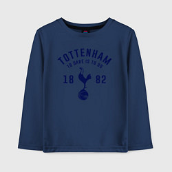 Лонгслив хлопковый детский FC Tottenham 1882, цвет: тёмно-синий