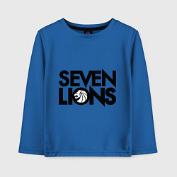 Лонгслив хлопковый детский 7 Lions, цвет: синий