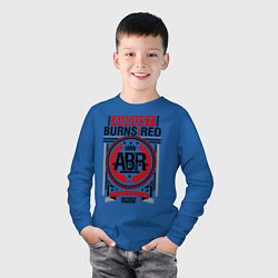 Лонгслив хлопковый детский August Burns Red, цвет: синий — фото 2