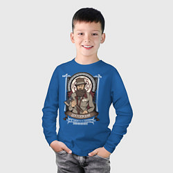Лонгслив хлопковый детский Достоевский Федор, цвет: синий — фото 2