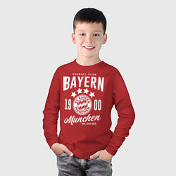 Лонгслив хлопковый детский Bayern Munchen 1900 цвета красный — фото 2