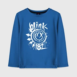 Лонгслив хлопковый детский Blink-182: Smile, цвет: синий