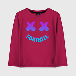 Лонгслив хлопковый детский FORTNITE x MARSHMELLO, цвет: маджента
