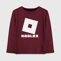 Лонгслив хлопковый детский ROBLOX, цвет: меланж-бордовый