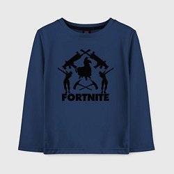 Лонгслив хлопковый детский Fortnite Team, цвет: тёмно-синий