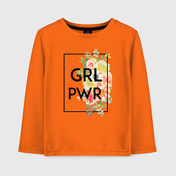 Детский лонгслив GRL PWR