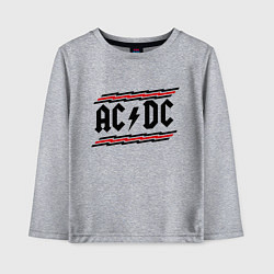 Лонгслив хлопковый детский AC/DC Voltage, цвет: меланж