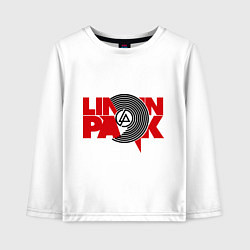 Лонгслив хлопковый детский Linkin Park: Vinyl, цвет: белый