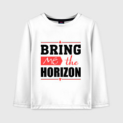 Лонгслив хлопковый детский Bring me the horizon, цвет: белый