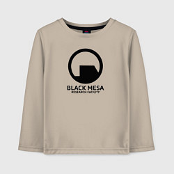 Лонгслив хлопковый детский Black Mesa: Research Facility, цвет: миндальный