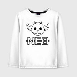 Лонгслив хлопковый детский TOP: NED, цвет: белый