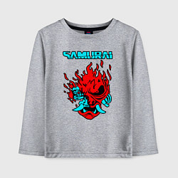 Лонгслив хлопковый детский SAMURAI KEANU REEVES, цвет: меланж