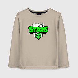 Лонгслив хлопковый детский BRAWLSTARS, цвет: миндальный