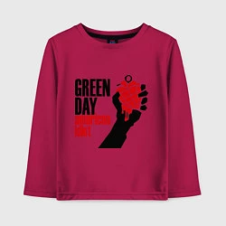 Лонгслив хлопковый детский Green Day: American idiot, цвет: маджента