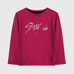 Лонгслив хлопковый детский STRAY KIDS FELIX, цвет: маджента