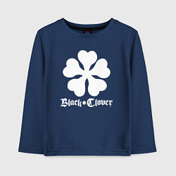 Лонгслив хлопковый детский Black Clover, цвет: тёмно-синий