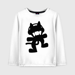 Лонгслив хлопковый детский MONSTERCAT, цвет: белый