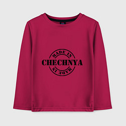 Лонгслив хлопковый детский Made in Chechnya, цвет: маджента