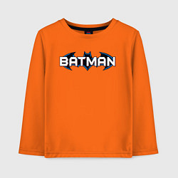Лонгслив хлопковый детский Batman, цвет: оранжевый