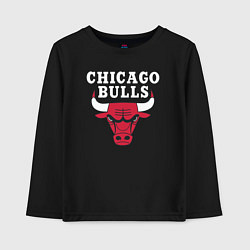 Лонгслив хлопковый детский CHICAGO BULLS, цвет: черный