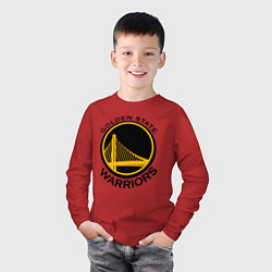 Лонгслив хлопковый детский GOLDEN STATE WARRIORS, цвет: красный — фото 2