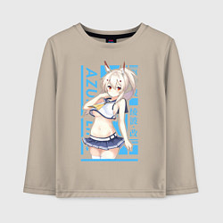 Лонгслив хлопковый детский Аянами, цвет: миндальный