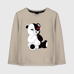 Лонгслив хлопковый детский Monokuma, цвет: миндальный