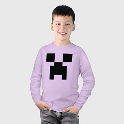 Лонгслив хлопковый детский Minecraft, цвет: лаванда — фото 2