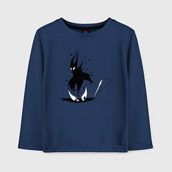 Лонгслив хлопковый детский Hollow Knight, цвет: тёмно-синий