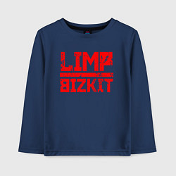 Лонгслив хлопковый детский LIMP BIZKIT, цвет: тёмно-синий