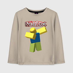 Лонгслив хлопковый детский Roblox Dab, цвет: миндальный