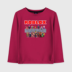 Лонгслив хлопковый детский ROBLOX, цвет: маджента