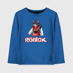 Лонгслив хлопковый детский ROBLOX, цвет: синий