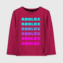 Лонгслив хлопковый детский ROBLOX, цвет: маджента