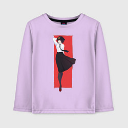 Лонгслив хлопковый детский Bungou Stray Dogs, цвет: лаванда