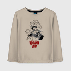 Лонгслив хлопковый детский Vinland saga Thorfinn, цвет: миндальный