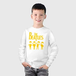 Лонгслив хлопковый детский Beatles, цвет: белый — фото 2