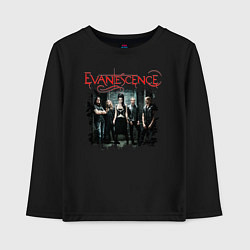 Лонгслив хлопковый детский Evanescence, цвет: черный