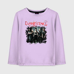 Лонгслив хлопковый детский Evanescence, цвет: лаванда