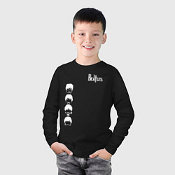 Лонгслив хлопковый детский Beatles, цвет: черный — фото 2