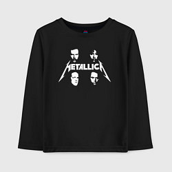 Лонгслив хлопковый детский Metallica, цвет: черный