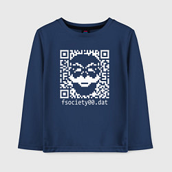 Лонгслив хлопковый детский MRROBOT, цвет: тёмно-синий