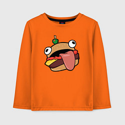 Лонгслив хлопковый детский Fortnite Burger, цвет: оранжевый
