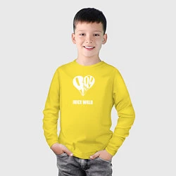Лонгслив хлопковый детский JUICE WRLD, цвет: желтый — фото 2