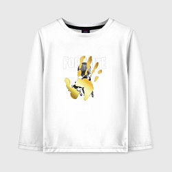 Лонгслив хлопковый детский Fortnite, цвет: белый