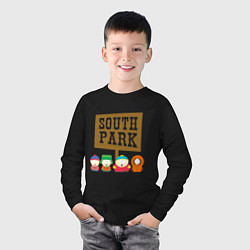 Лонгслив хлопковый детский South Park, цвет: черный — фото 2