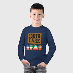Лонгслив хлопковый детский South Park, цвет: тёмно-синий — фото 2