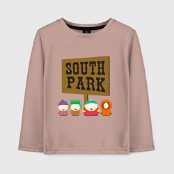 Лонгслив хлопковый детский South Park, цвет: пыльно-розовый