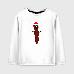 Лонгслив хлопковый детский South Park Мистер Хэнки, цвет: белый