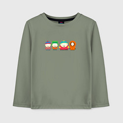 Лонгслив хлопковый детский South Park Саус Парк, цвет: авокадо